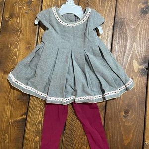 Baby dress with leggings